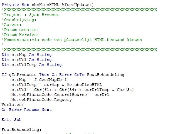 code in afterupdate gebeurtenis combo